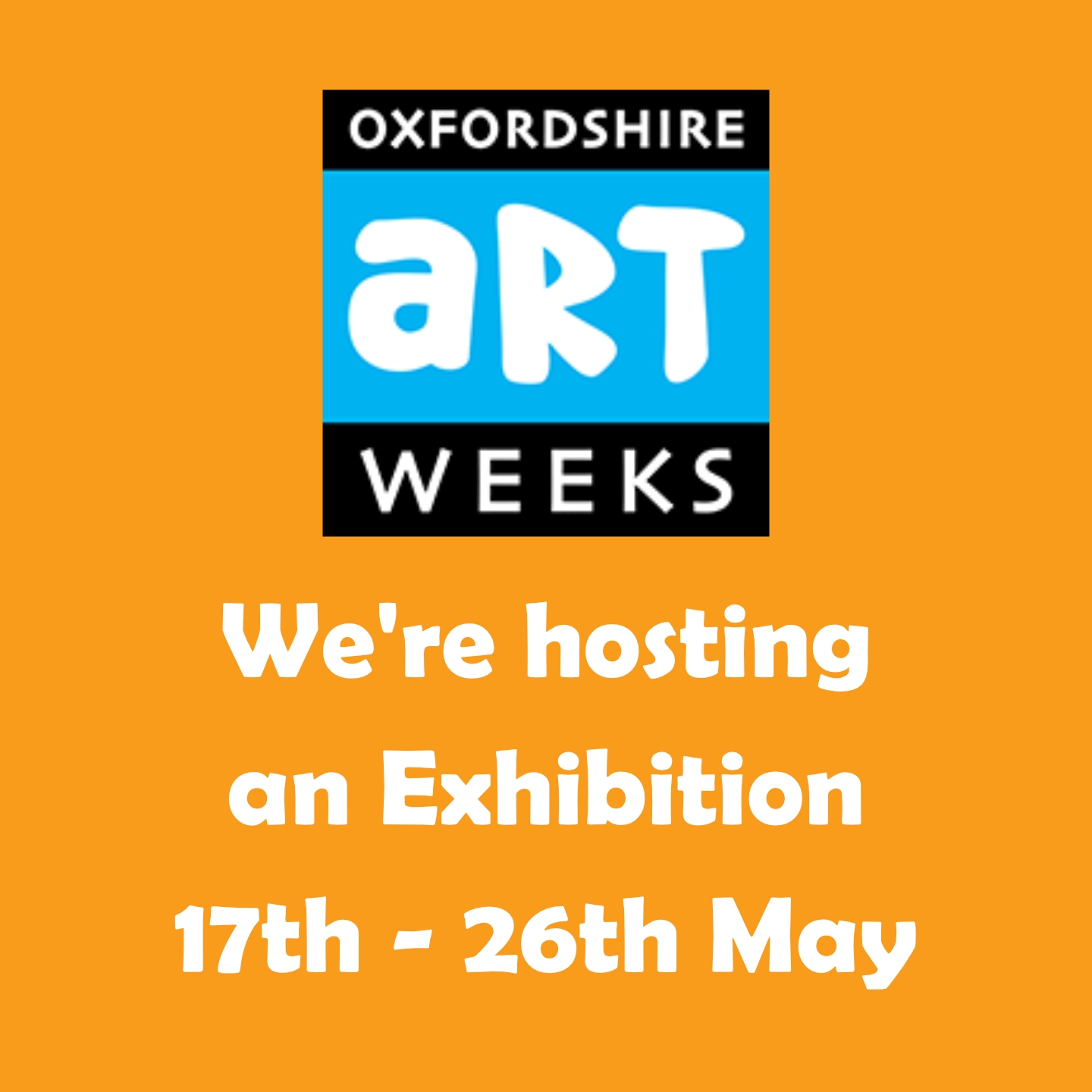 We&#039;re hosting an Artweeks Exhibition